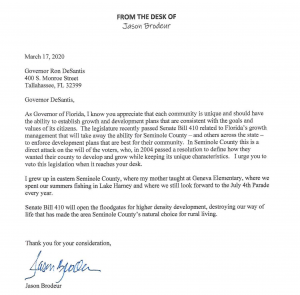 Read Jason’s Letter To Governor DeSantis on The Rural Boundary - Jason ...